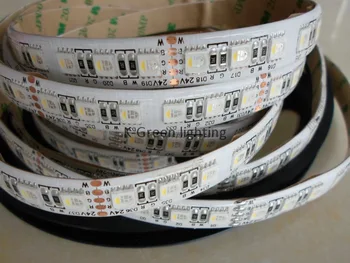 

20mX 5050SMD RGBW LED strip 72LED/m 5m/Roll DC24V input 4 color in 1 LED chip WHITE PCB express free shipping