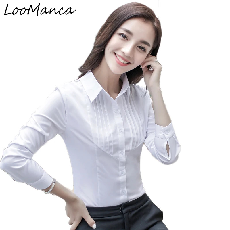 

Plus size 5XL Fashion women long sleeve shirt tops 2019 New Spring autumn slim reffles blouse office work wear blusas feminines