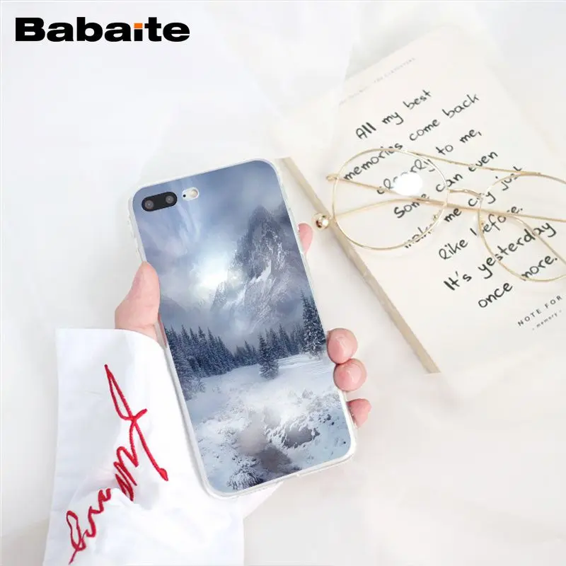 Babaite зимний Снежный горный Sceneary чехол для телефона для iphone 11 Pro 11Pro Max 8 7 6 6S Plus X XS MAX 5 5S SE XR