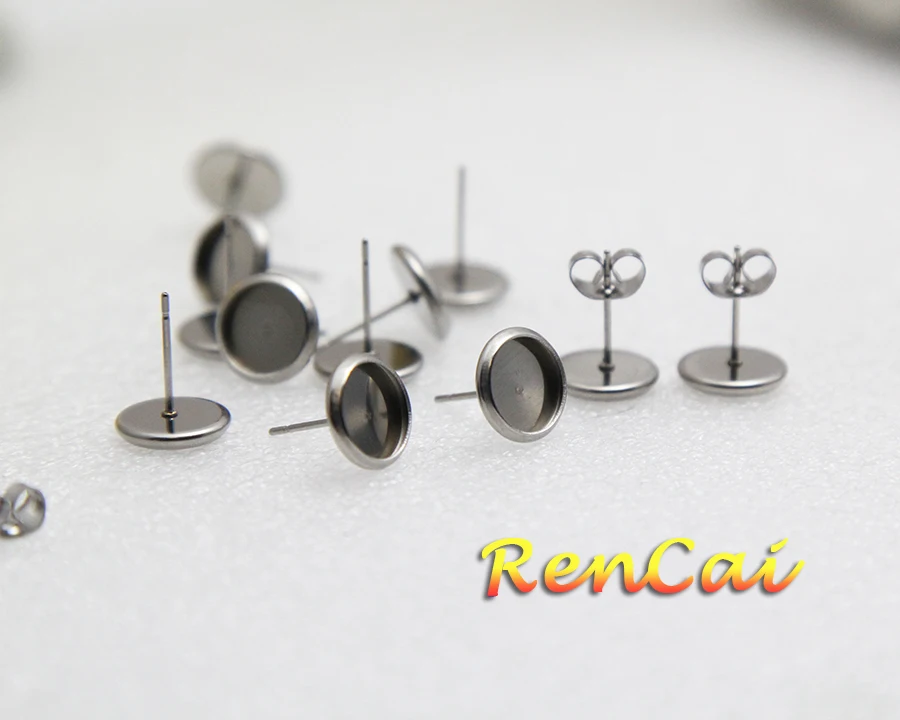 20 шт, 6-20 мм, круглые серьги из нержавеющей стали 316L, основа для сережек, застежка-бабочка, для женщин и мужчин, сделай сам, серьга в стиле «минимализм», аксессуары