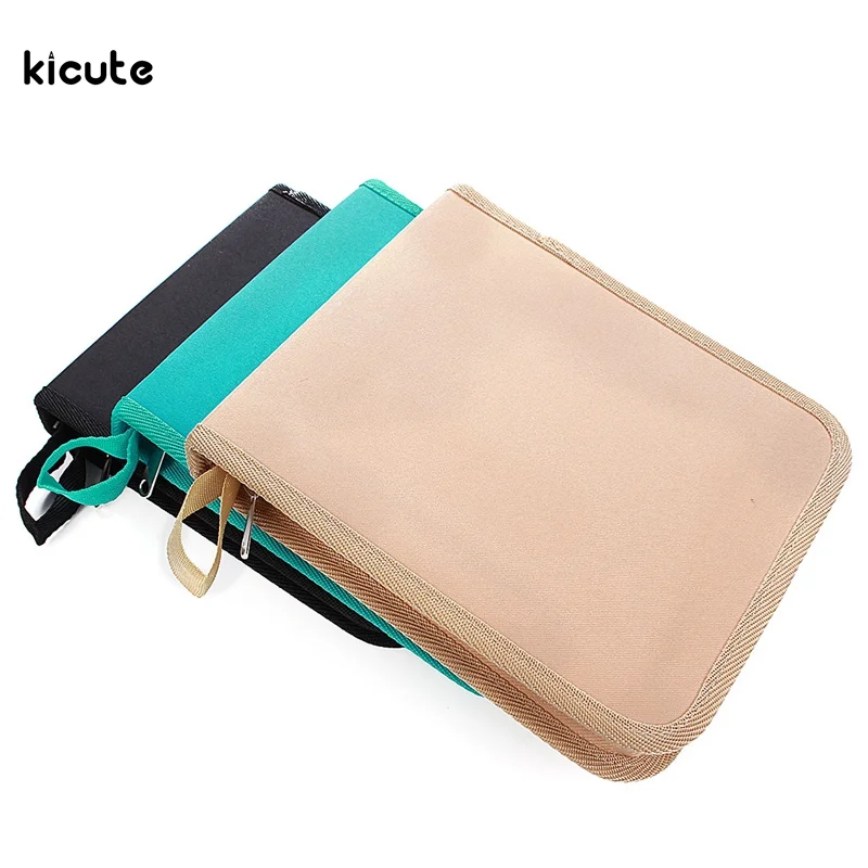 

36 Holes Art Canvas Roll Pencil Case Folded For Pen Storage Pouch Professional Painting Sketch Stationery School Gifts Supplies