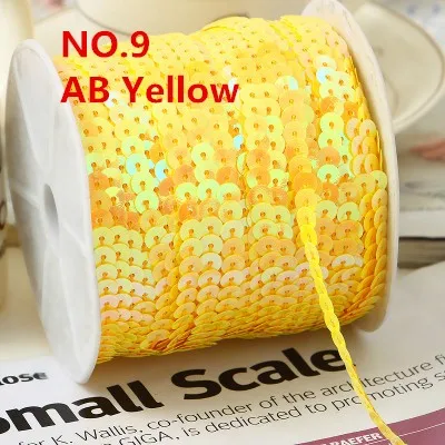 30 Color Flat Sequin Strip 6Mm Spangle Flat Sequins Paillette