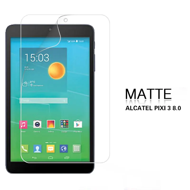 Прозрачный глянцевый HD и пленка матовая для ALCATEL OneTouch Pixi 3 8 "4 3G 7" плёнки спереди ЖК дисплей экран Защитная крышка + Ткань для очистки