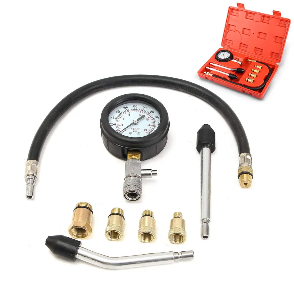 

Petrol Gas Gasoline Engine Cylinder Compression Tester Auto Petrol Gas Engine Cylinder Automobile Pressure Gauge Tester Tools