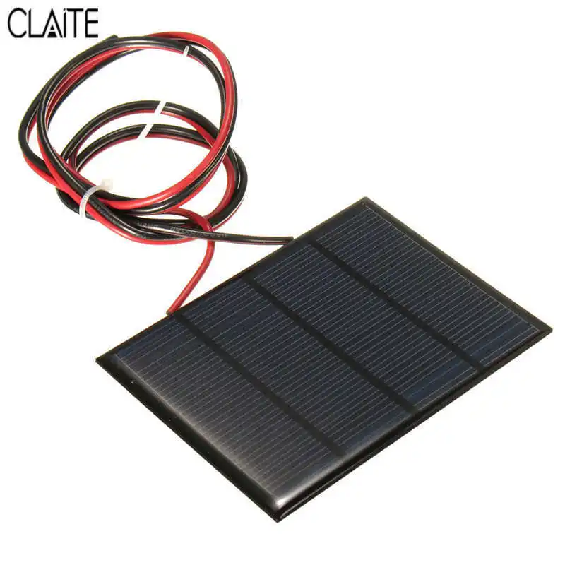 

Hot Sale 12V 1.5W 100MAh Polycrystalline silicon Solar Panel PV module Mini Solar Cells Battery Phone charger with Welding Wire