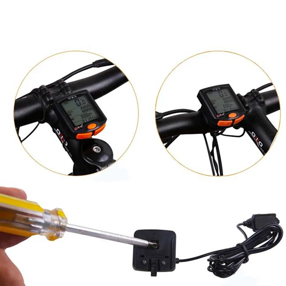 

Wireless Bike Cycling Computer Speedometer Backlight Good Bicycle Code Table Excess Speed Alarm Stopwatch Display waterproof