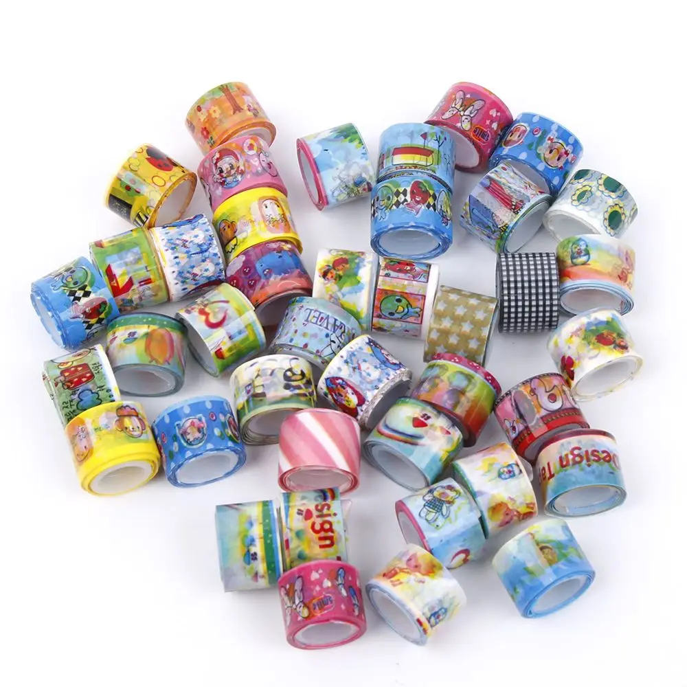 

10 PCS/lot Mini Masking Tape DIY Colorful Decor Adhesive Cartoon Sticker