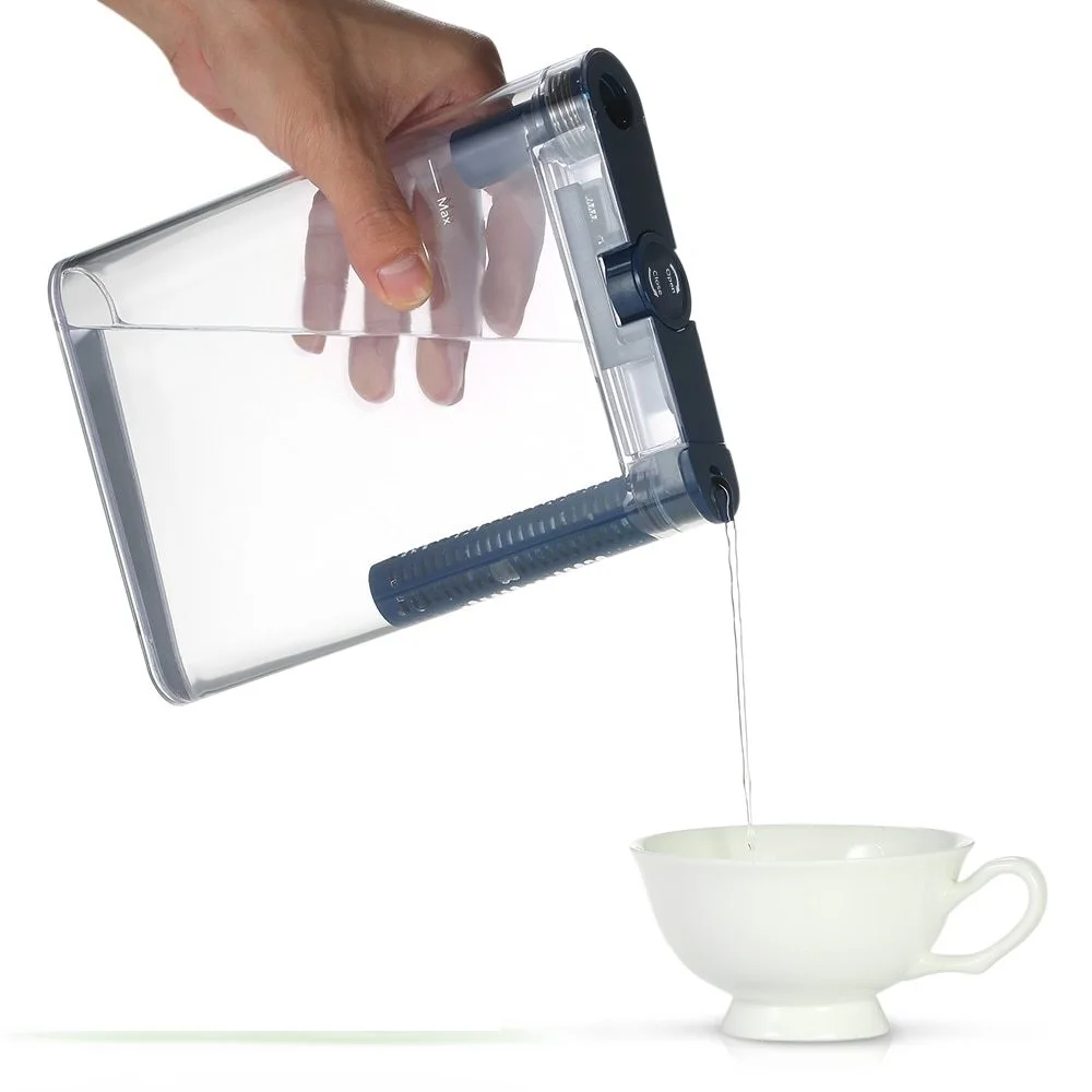 

Flat Water Bottle With Carbon Filter My Flat Bottle Sport Portable Purifier Bottles Handheld Clear Book Paper Pad Drinks Kettle