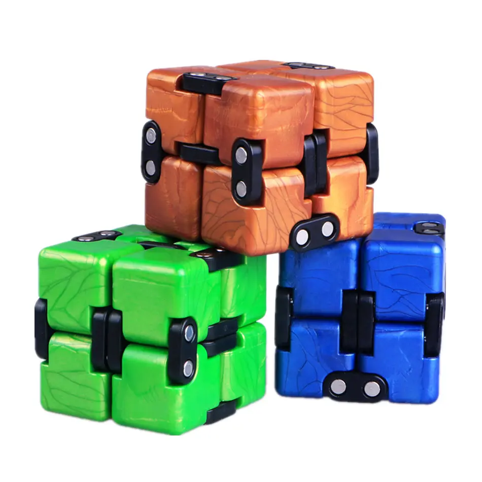 QiYi 2x2 кубик рубика Crazy Cube 2x2x2 бесконечные Magic Cube бесконечное Cube расслабиться ослабить давление 2 слоя куб пазл игрушки для Детский подарок