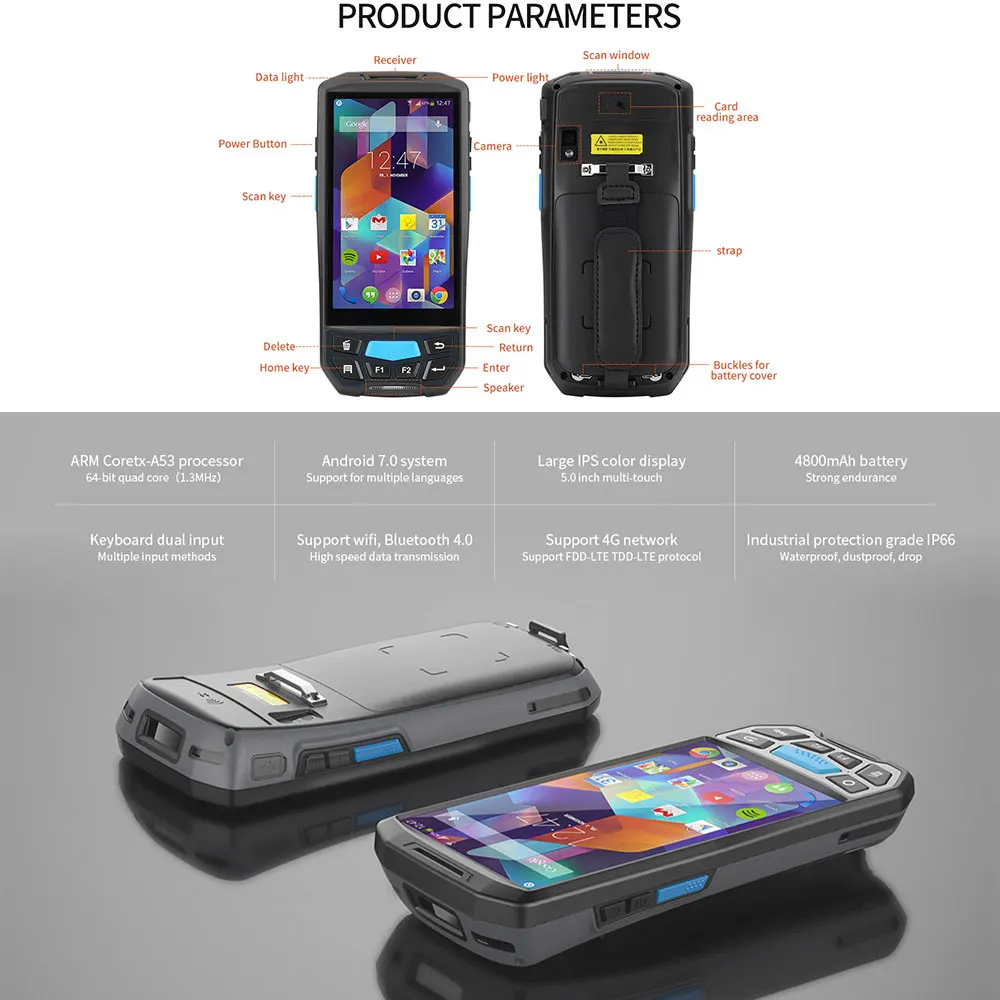 IssyzonePOS الروبوت 7.0 المحمولة PDA اللاسلكية WIFI بلوتوث 1D 2D QR Barcod ماسحة GPS NFC UHF RFID محطة pos المحمولة IssyzonePOS الروبوت 7.0 المحمولة PDA اللاسلكية WIFI بلوتوث 1D 2D QR Barcod ماسحة GPS NFC UHF RFID محطة pos المحمولة