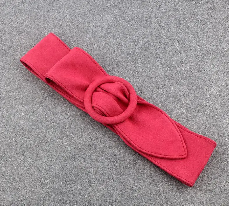 Girl Round Button Suede Flannel Belt Women's Soft Face Width Decoration Strap Designer Velvet Fashion Belts Cinturon leather belts for women