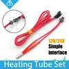Makerb/Reprap/Mendel-Tubo de calefacción para impresora 3D, Reprap de 12V/24V, 40W, reemplazo Simple, calentador de cerámica para cartuchos, HotEnd j-head, 6x20/15/30 ► Foto 1/6