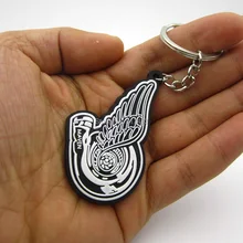 10 шт. ПВХ резиновая автомобильная часть Модель турбокомпрессора брелок для ключей