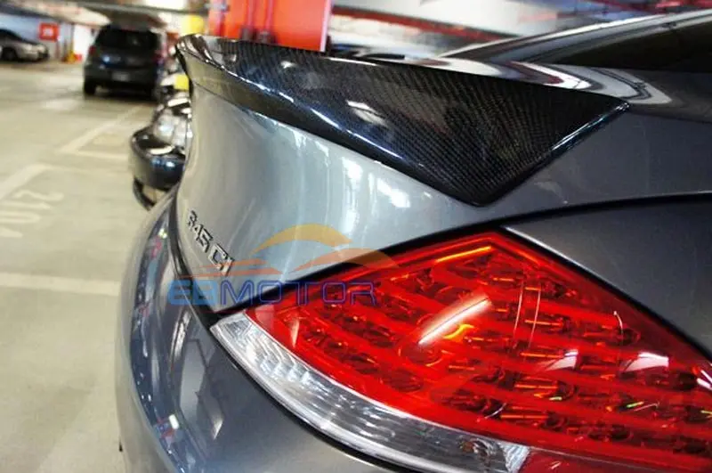 Real carbon fiber L style trunk lip spoiler for BMW 6 series E63 2004-2008 & M6 2006-2008
