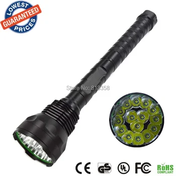 

AloneFire HF15 Super Bright 15T6 18000 Lumens LED Tactical Defense Flashlight 15x Cree XM-L T6 5-Mode LED Torch Light
