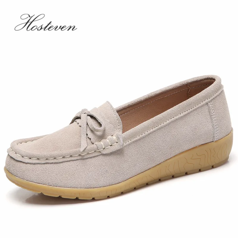 

Hosteven Women Shoes Loafers Sneakers Genuine Leather Flat Platform Spring Autumn Moccasins Ladies Female Shoe