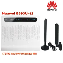 Huawei B593u-12 разблокированный 4G LTE CPE промышленный WiFi маршрутизатор(белый) плюс 4G LTE