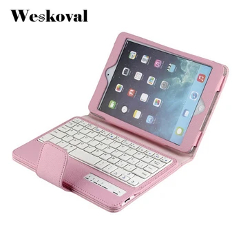 

For iPad Mini 4 Wireless Bluetooth Keyboard Case For iPad Mini 4 Tablet Flip Leather Stand Cover Capa Fundas+Stylus