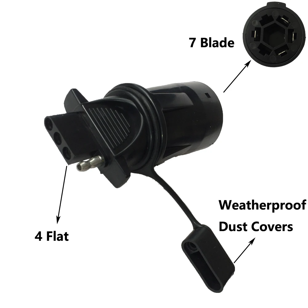 trailer plug adapter Trailer RV connector adaptor NEW 7 way round RV