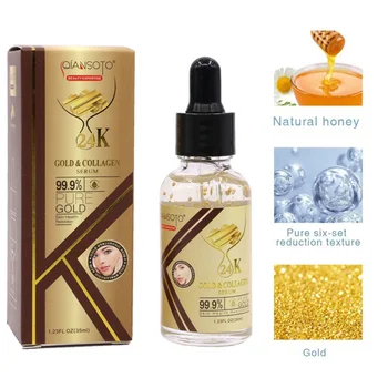 

Face Care Liquid Vitamin C 24K Gold Aloe Vera Essence Anti Aging Face Lifting Firming Anti Wrinkle Serum 30ml/35ml New Arrival
