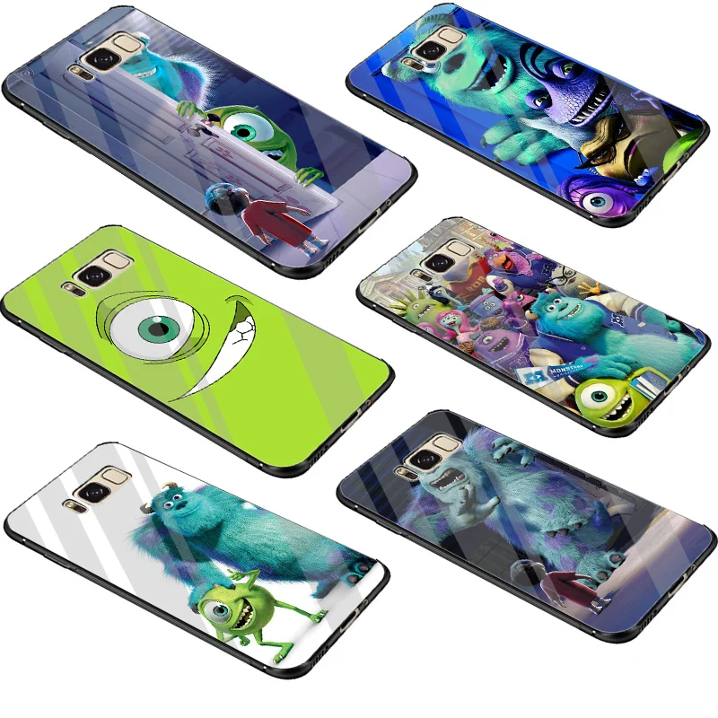 

Gerleek Monsters, Inc Glass Case For Samsung Galaxy S7 Edge S8 S9 Plus Note 8 9 S10 Cover Bag