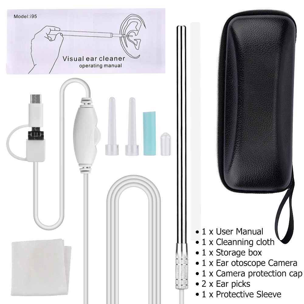 5 мм 1.3MP Ушная камера для чистки ушей 720P HD визуальная эндоскопа Android Windows USB