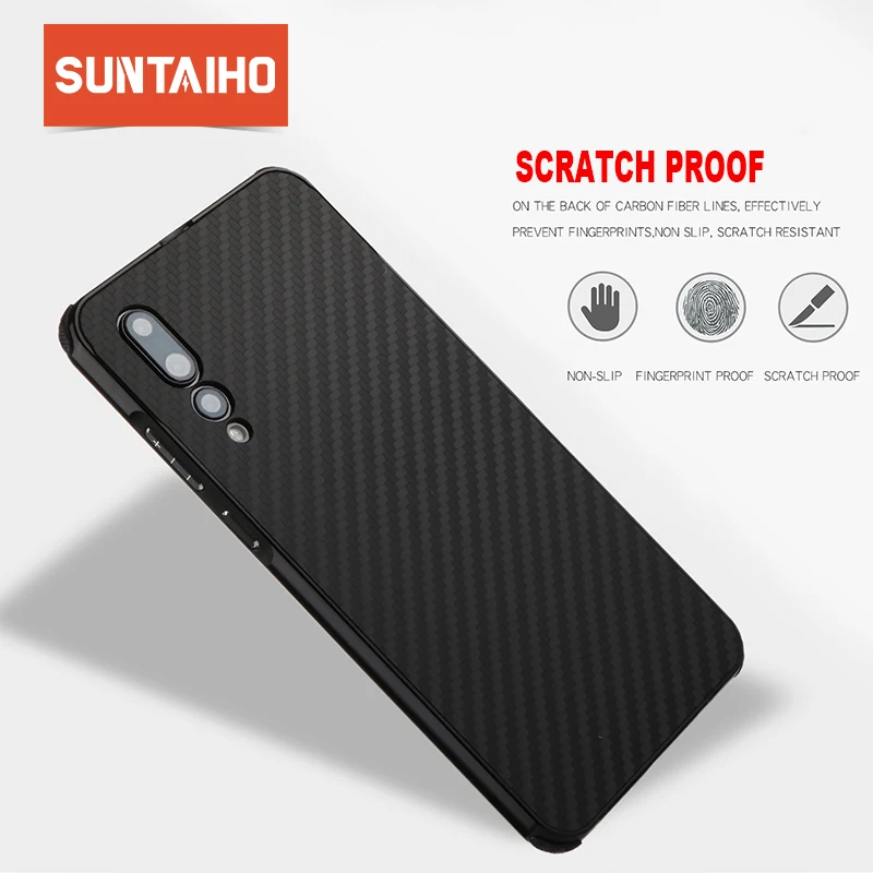 Чехол Suntaiho для huawei p20 pro чехол из углеродного волокна телефона p10 lite p smart mate 10 honor 9 |