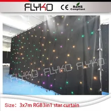 Мигающие светодиоды лучшие продажи в AliExpress 10ft высокая на 23ft ширина Звездный СВЕТОДИОДНЫЙ занавес для свадьбы dj Бар ночной клуб