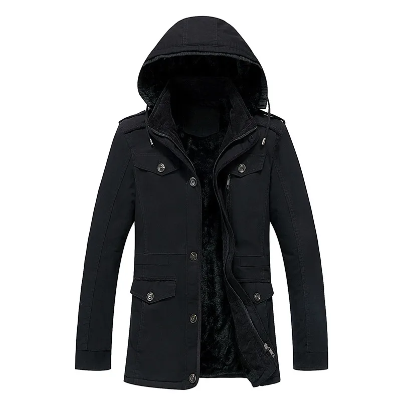 Winter parka men plus velvet warm windproof coats mens military hooded jackets casaco masculino casacos men's outwear overcoat Winter parka men plus velvet warm windproof coats mens military hooded jackets casaco masculino casacos men's outwear overcoat