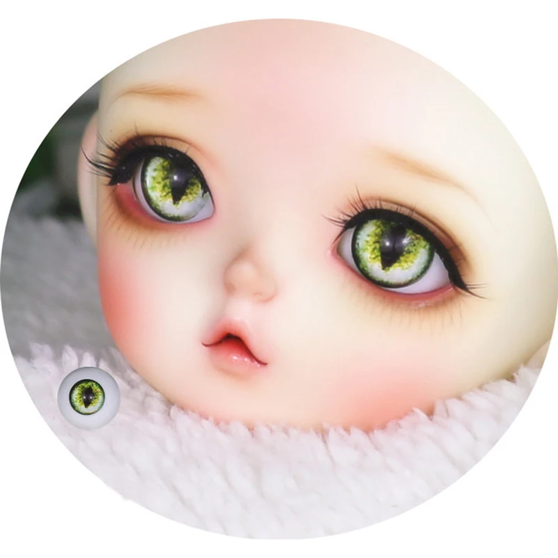Мм 12 мм 14 16 18 градиентные кошачьи глаза BJD Doll Eyes черные зрачки зверь зрачок 1/3 1/6 1/4