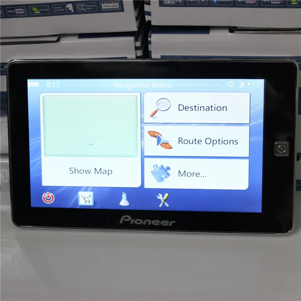 7 дюймовый грузовик bluetooth avin GPS навигация MTK 800 МГц RAM 256M ROM 8G HD 800*480 Автомобильный