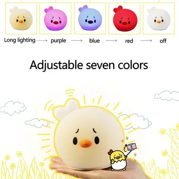 

Creative Bird LED Night Lamp Vibration Touch Sensor Dimmable Sleep Light USB LED Night Light Bedside For kids Glow Party Supplie