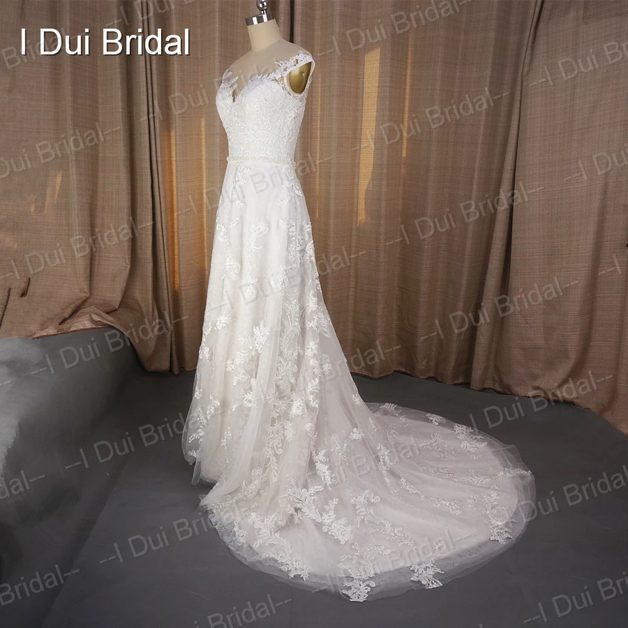 Кружевное Свадебное платье А силуэта с рукавом крылышком|bridal gown|wedding dress realwedding real