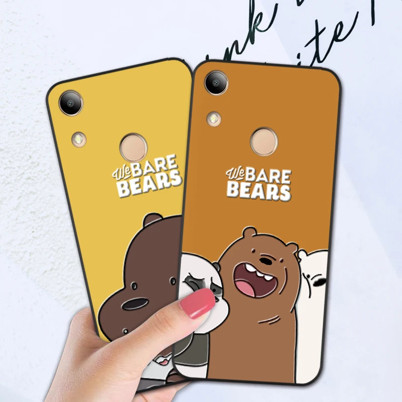 

3D Cute Cartoon Phone Case For Huawei Honor 8A We Bare Bears Funny Toys Silicone Cover Case For Huawei Honor 8A Pro Fingerprint