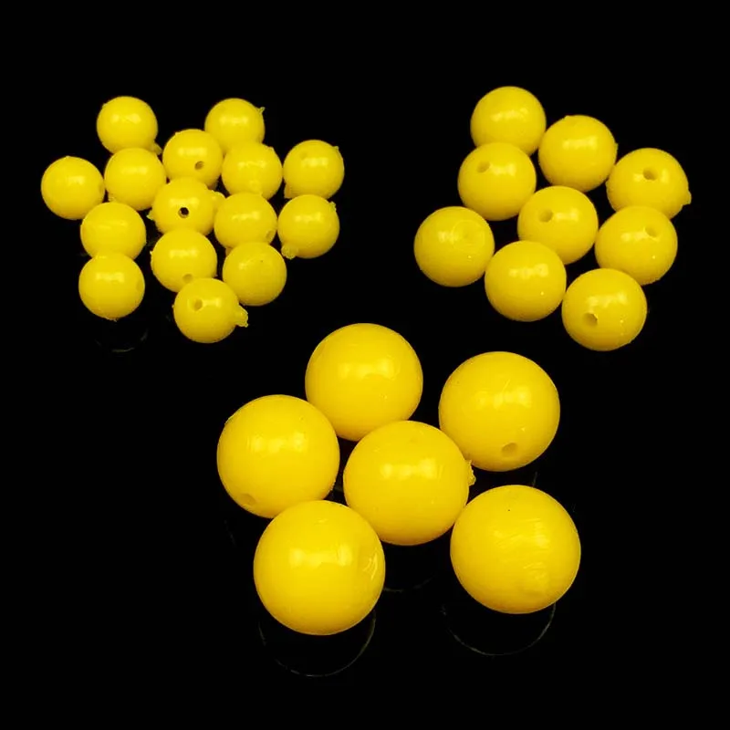 

50Pcs/Bag Round Soft Baits Good Corn Flavor High Elasticity Half Floating Water Artificial Bait For Carp Crucian Fishing Lure