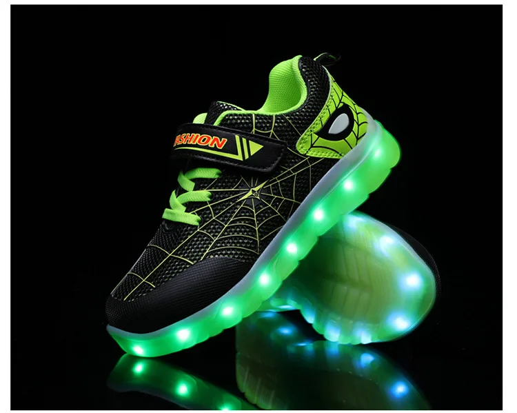 children's shoes for sale Green Pink USB New Charging Basket Led Children Shoes With Light Up Kids Casual Boys&Girls Luminous Sneakers Glowing Shoe enfant best children's shoes