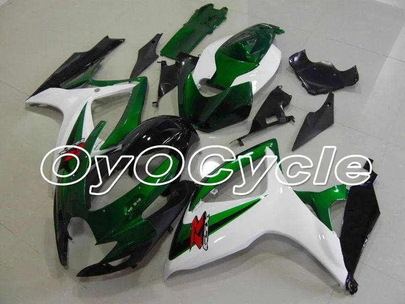 

For 06-07 Suzuki GSXR600 GSXR750 K6 K7 GSXR 600 750 Injection Motorcycle ABS Fairing Bodywork Kit 2006 2007 White Green