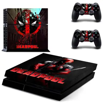 

JIAYOLIVE Deadpool Anime COOL Decal PS4 Skin Sticker for Sony Playstation 4 Console & 2 Controller Protective Sticker
