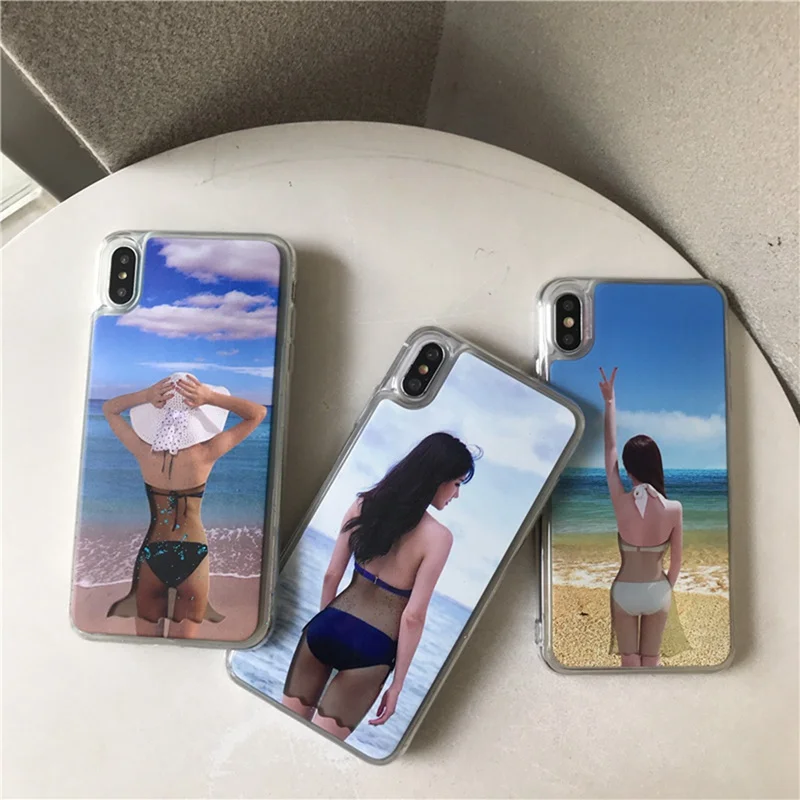 Жидкий пляжный чехол для iphone 6 6S 7 8 XS Max XR Plus |