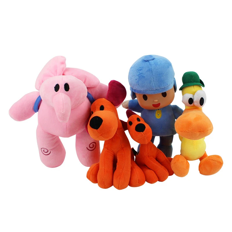 

14-30cm Small P Youyou Plus Plush Toy Doll Doll Elephant Elli Barto Puppy Children Gift pocoyo Boy Girl Gift WJ003