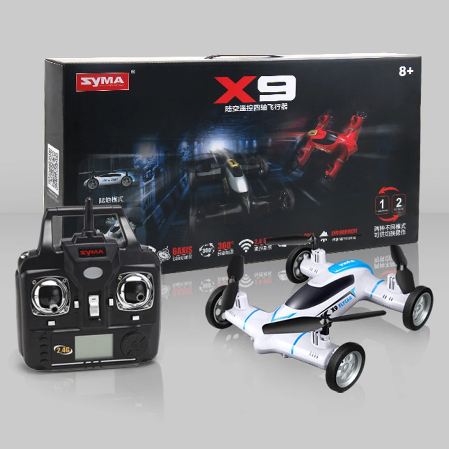 Buy Syma X9 Mini Drone Air Land Dual Mode RC Flying Car Quadcopter 2.4G 4CH 6
