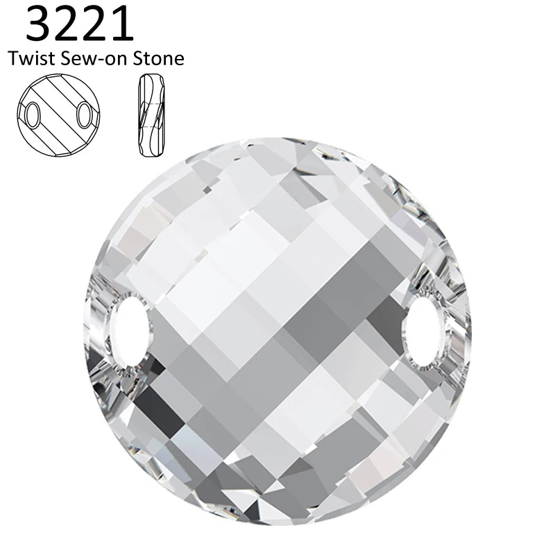 (1 шт.) 100% оригинальный кристалл Swarovski 3221 поворотный пришиваемый камень сделано в