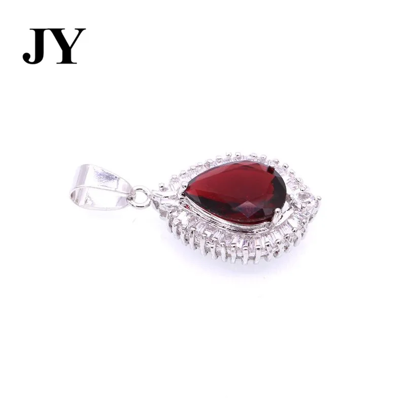 JY Новая мода Золотой Цвет красный камень кулон для Для женщин женские Best любовь