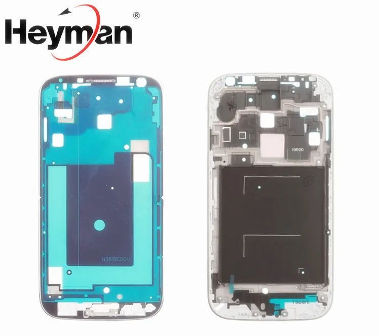 Корпус для samsung Galaxy S4 GT-I9500 Средний спереди и сзади рамка Корпус стойка для светодиодного монитора рамка Запасные детали+ клей