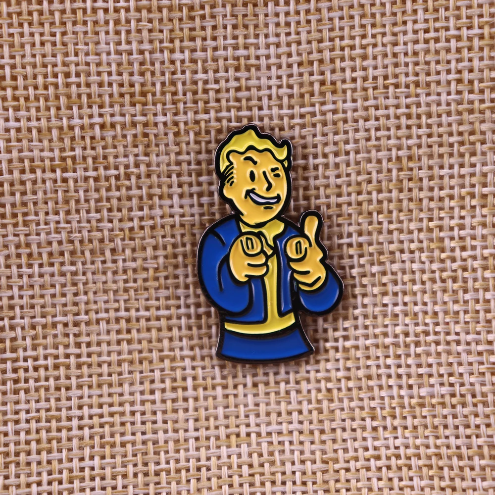 Vault Boy Bobble Head Fallout Enamel Pin badge