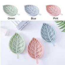 Двухслойный лист форма дренаж для мыла коробка мыльница контейнер портативный лист моделирование мыло посуда держатель принадлежности для ванной комнаты