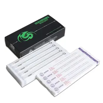 

Disposable Mix Size Silver Series Tattoo Needles Sterilized Long Permanent Needles Tattoo Supplies