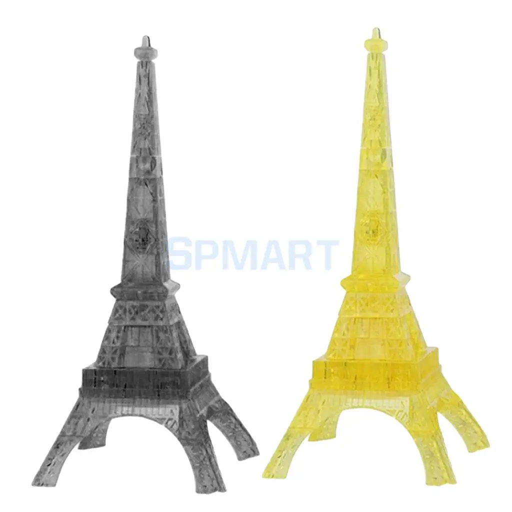 DIY 3D Crystal Puzzles Jigsaw Puzzles Tower/ Dolphin/ High Heel Shoes Model