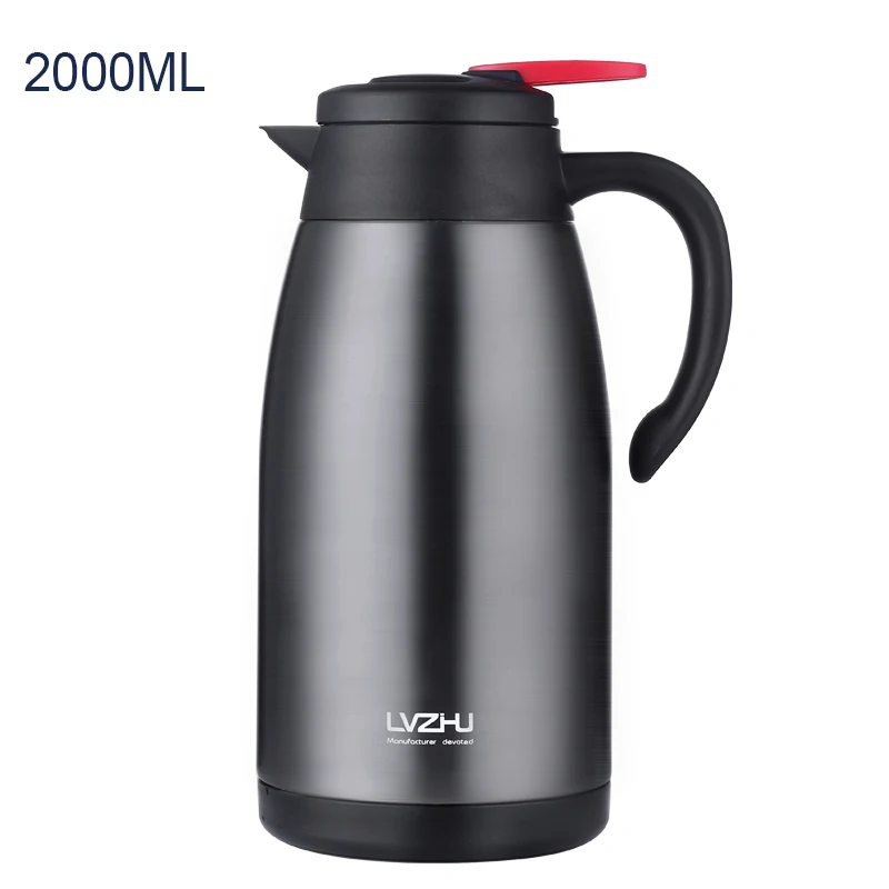 2L Stainless Steel Large Capacity Coffee pot Thermal Insulation Kettle