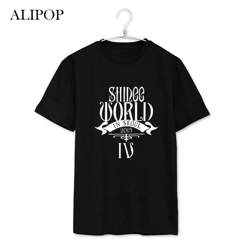 Youpop KPOP мир SHINee IV в Сеульском альбоме рубашки K-POP Повседневная хлопковая одежда
